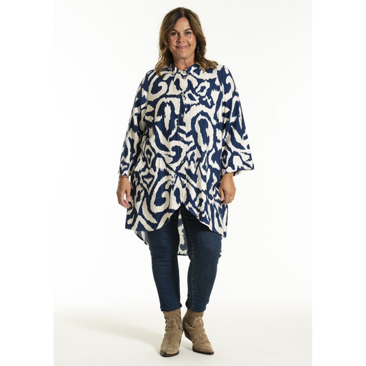 Gozzip Woman GMonna Shirt Tunic Shirt Tunic Blue print