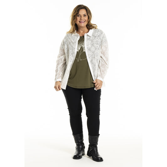 Gozzip Woman GMyra Lace Shirt Shirt White