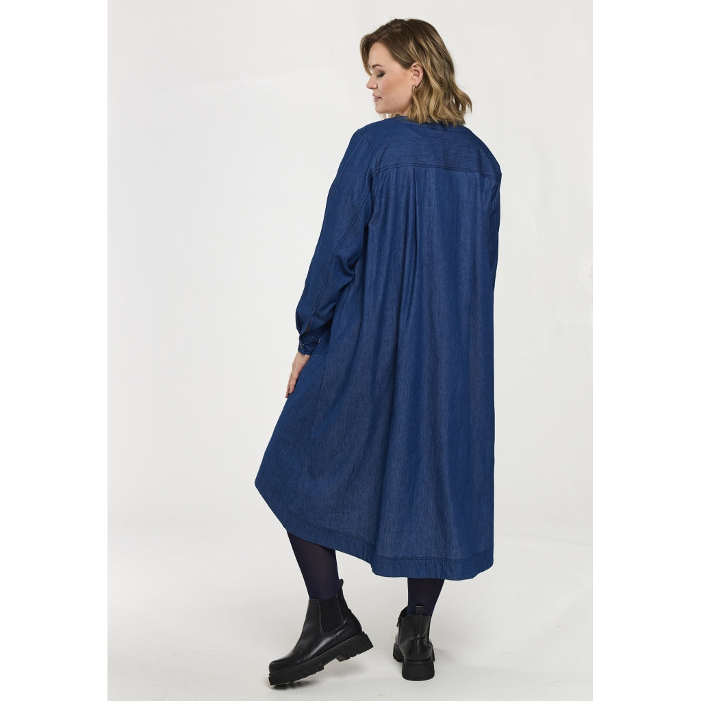 Gozzip Woman GNellie Denim Dress Dress Denim Blue
