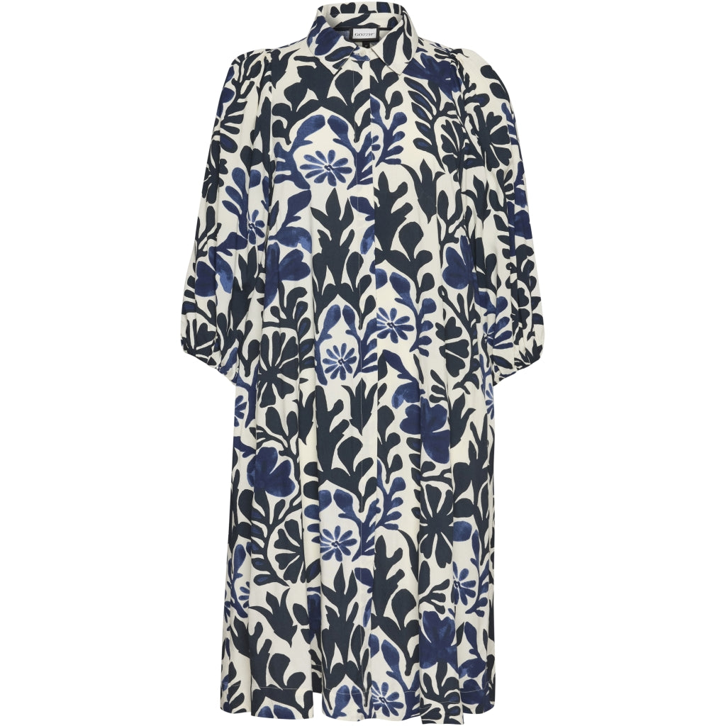 Gozzip Woman GNelly Dress Dress Blue print