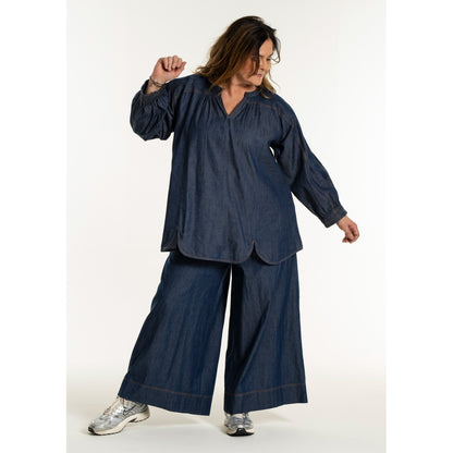 Gozzip Woman GPenelope Pants Pants Dark blue denim