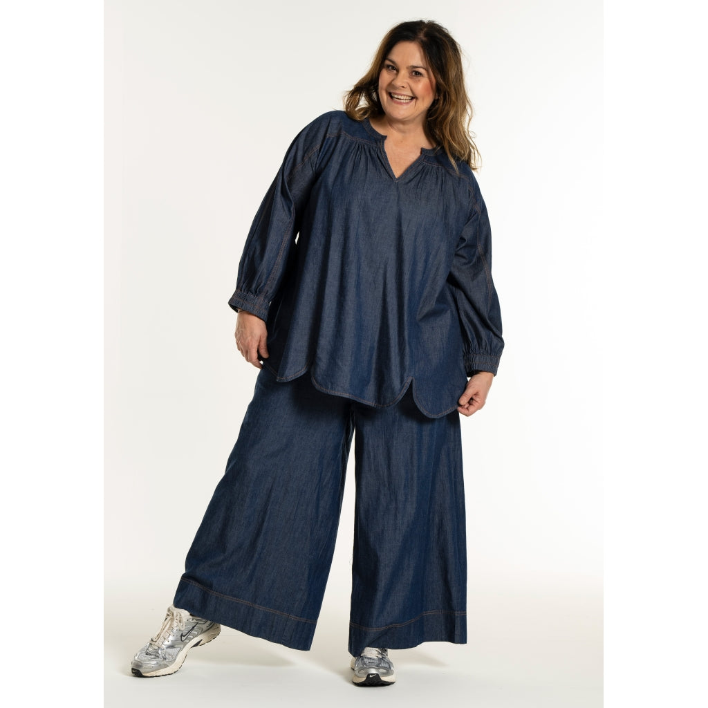 Gozzip Woman GPenelope Pants Pants Dark blue denim