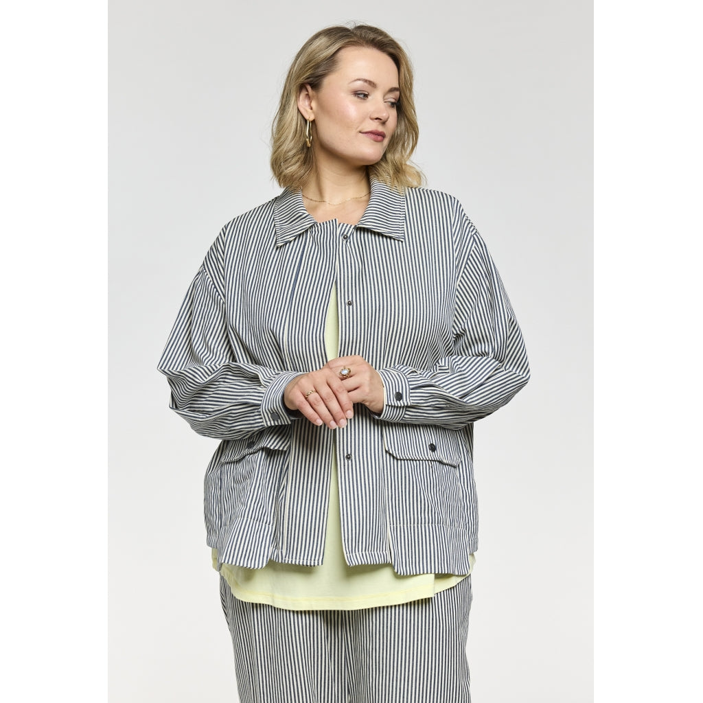 Gozzip Woman GPernille Jacket Jacket Blue/White stripe