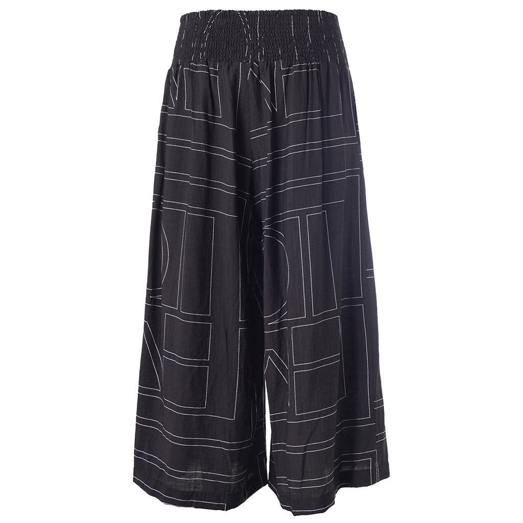 Gozzip Woman GRuby Pants Pants Black with white