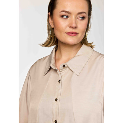 Gozzip Woman GRuna A shaped shirt Shirt Sand