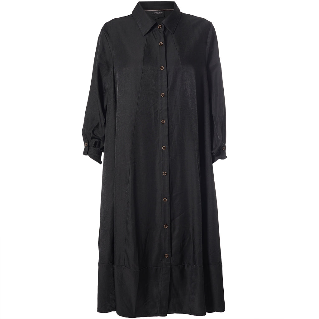 Gozzip Woman GSabine A shaped shirt tunic Shirt Tunic Black
