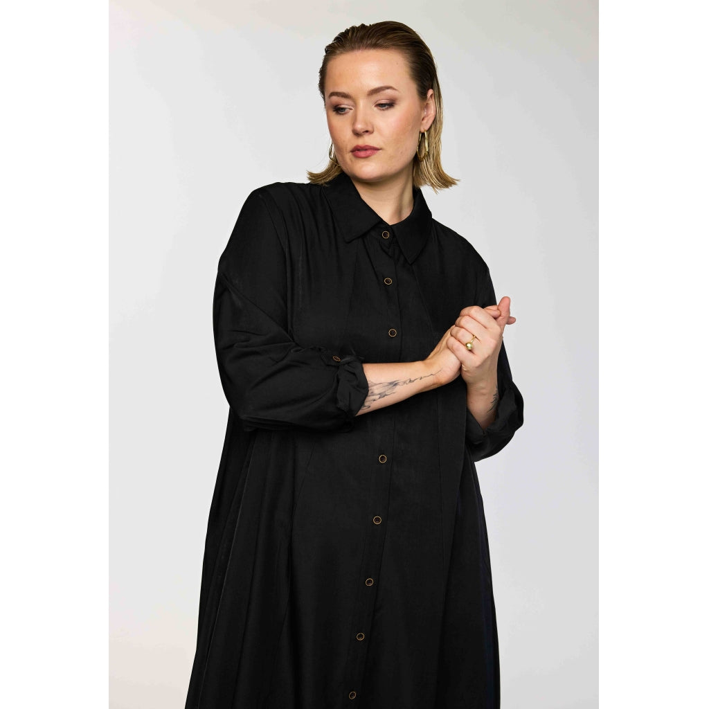 Gozzip Woman GSabine A shaped shirt tunic Shirt Tunic Black