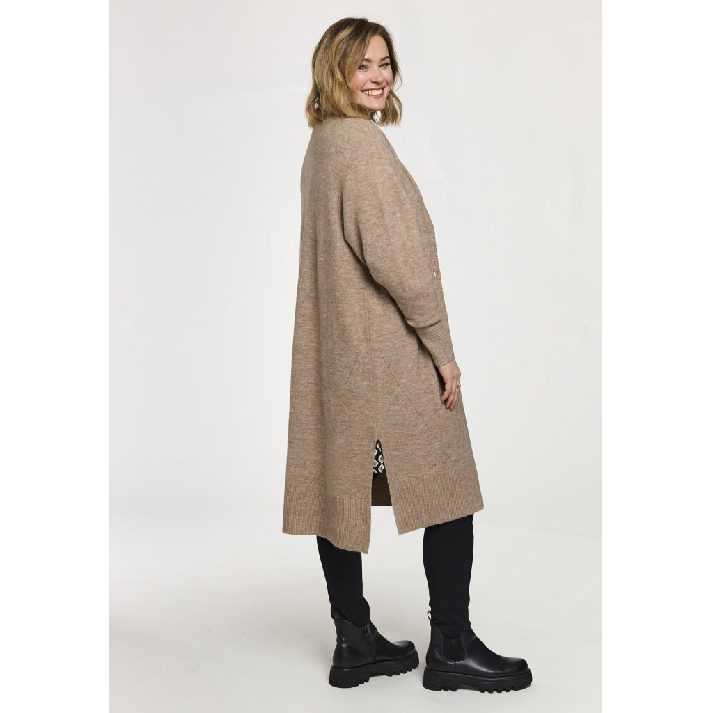 Gozzip Woman GSally Long Cardigan Long Cardigan Sand