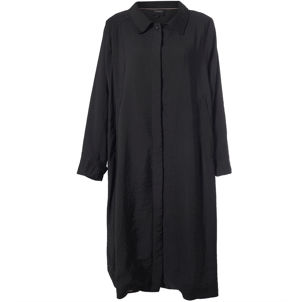 Gozzip Woman GSidsel Coat Long Coat Black