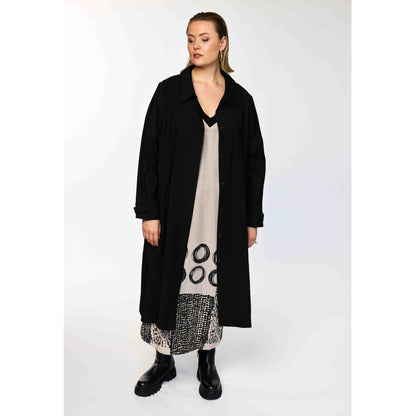 Gozzip Woman GSidsel Coat Long Coat Black