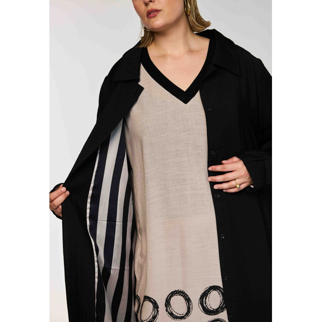Gozzip Woman GSidsel Coat Long Coat Black