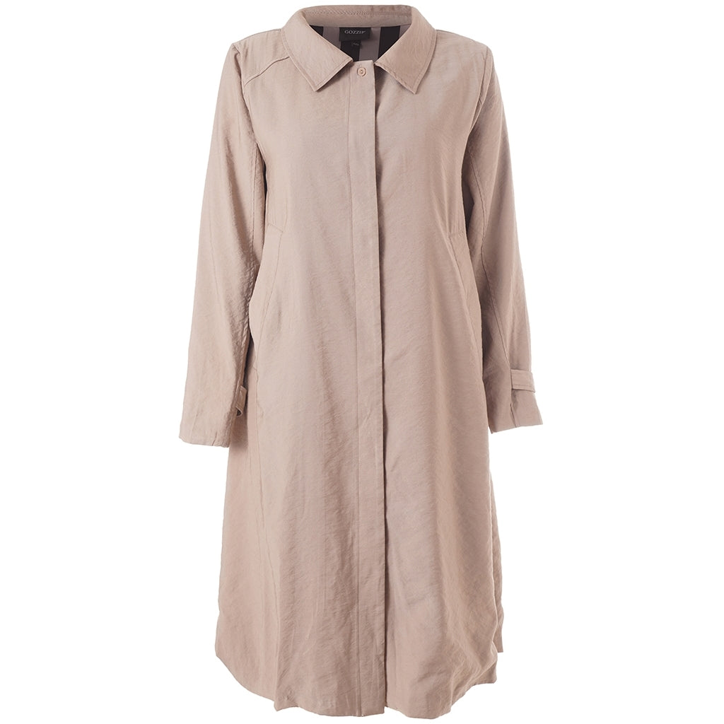 Gozzip Woman GSidsel Coat Long Coat Sand