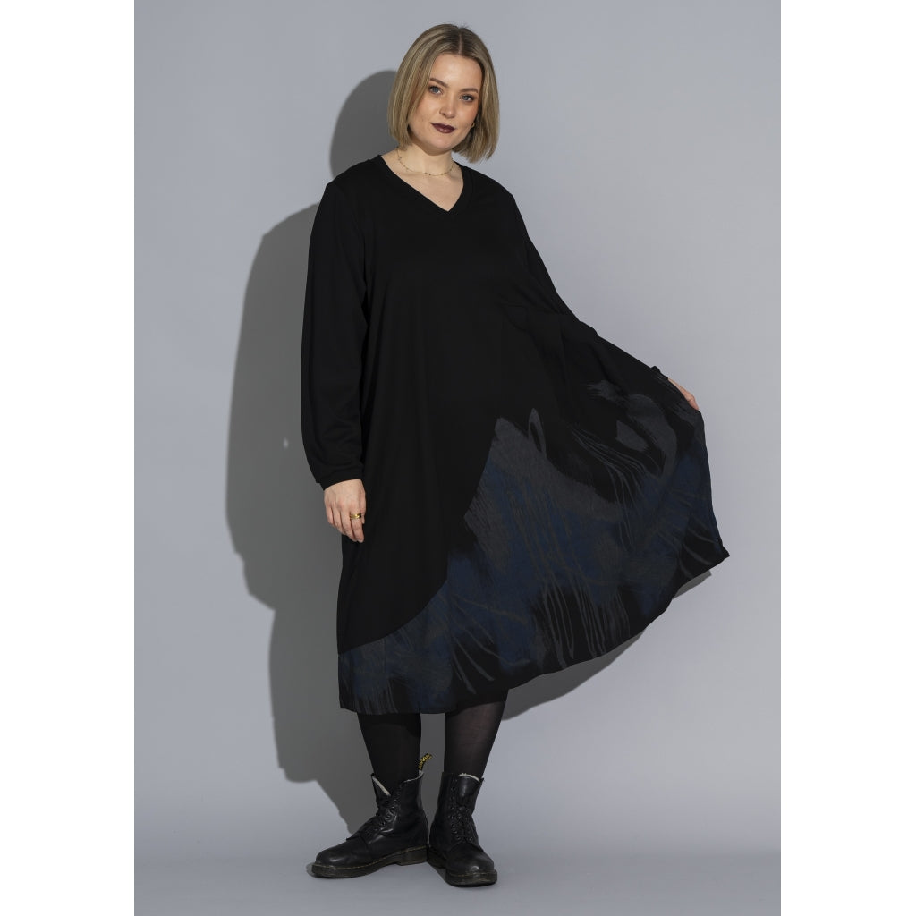 Gozzip Woman GSienna Mix Dress Dress Black