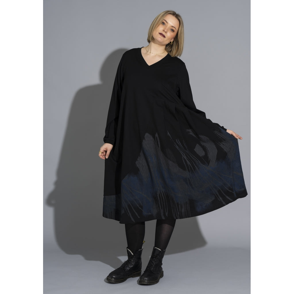 Gozzip Woman GSienna Mix Dress Dress Black
