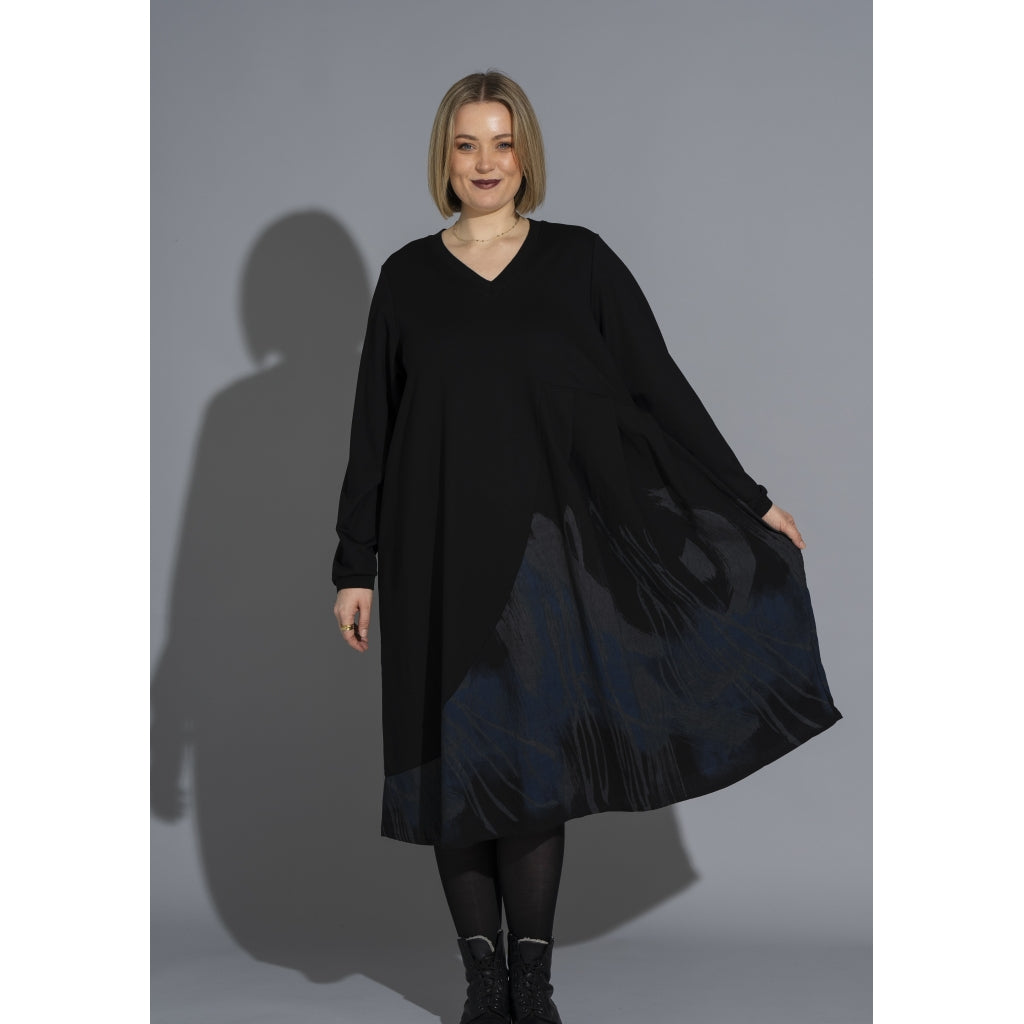 Gozzip Woman GSienna Mix Dress Dress Black