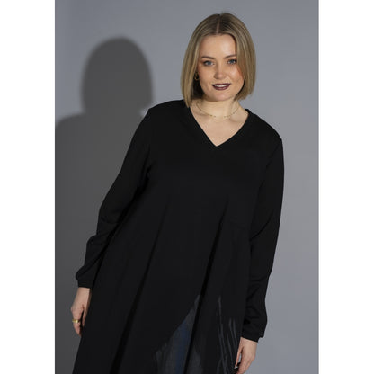 Gozzip Woman GSienna Mix Dress Dress Black