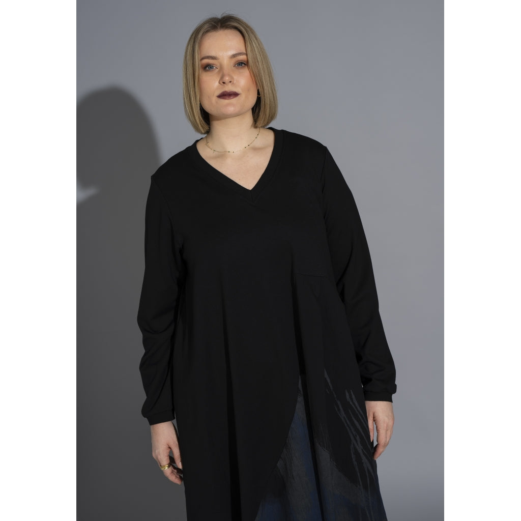 Gozzip Woman GSienna Mix Dress Dress Black