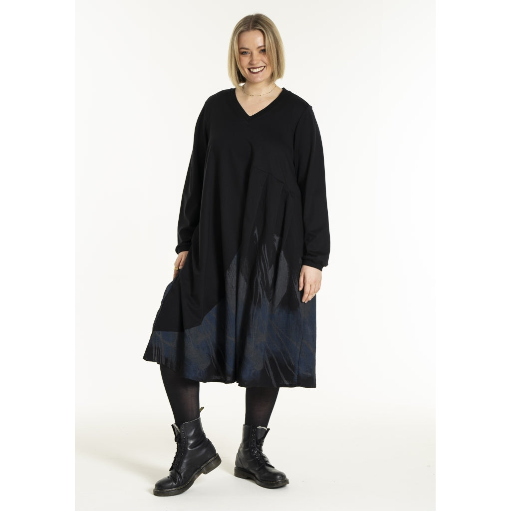 Gozzip Woman GSienna Mix Dress Dress Black