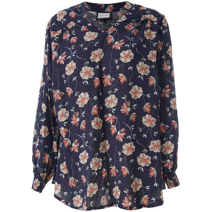 Gozzip Woman GSilke Blouse Blouse Navy Print