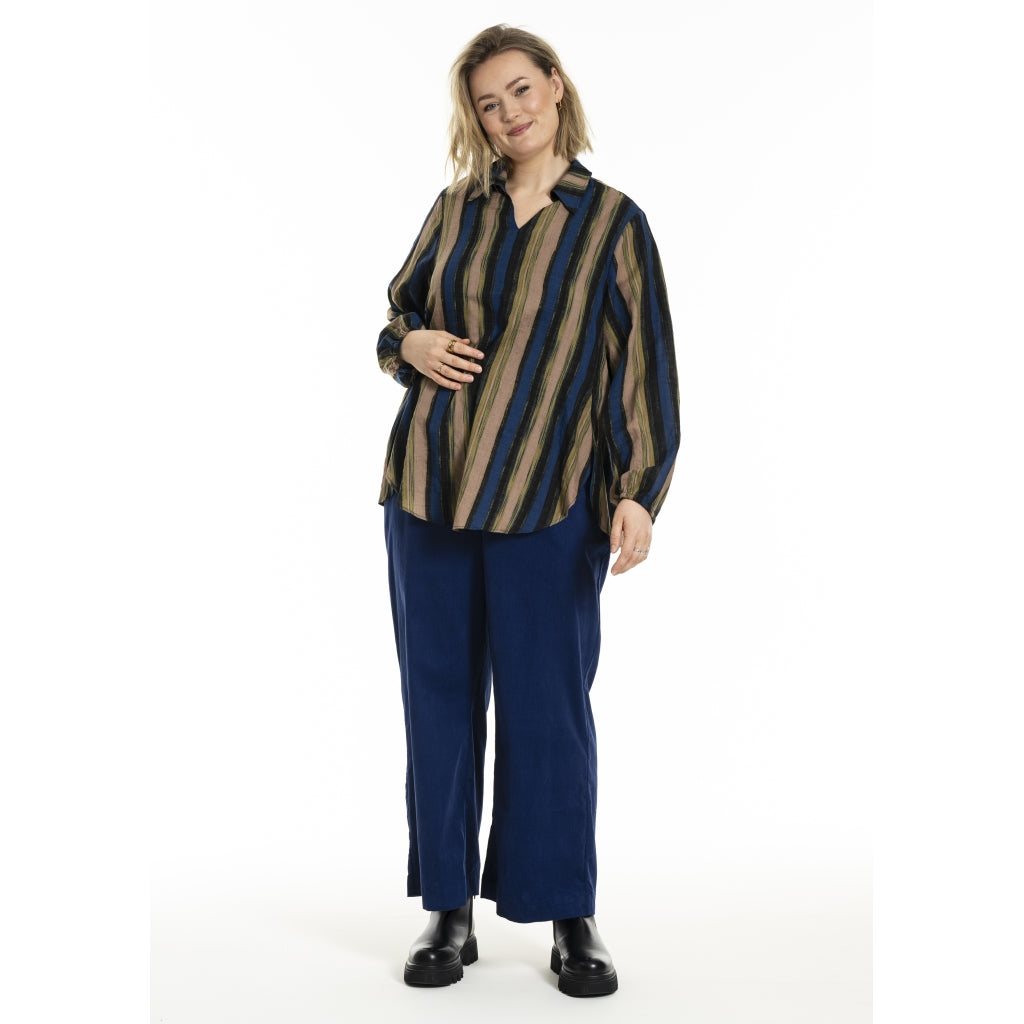 Gozzip Woman GSophia Shirt Blouse Shirt Blouse Multi colour stripes