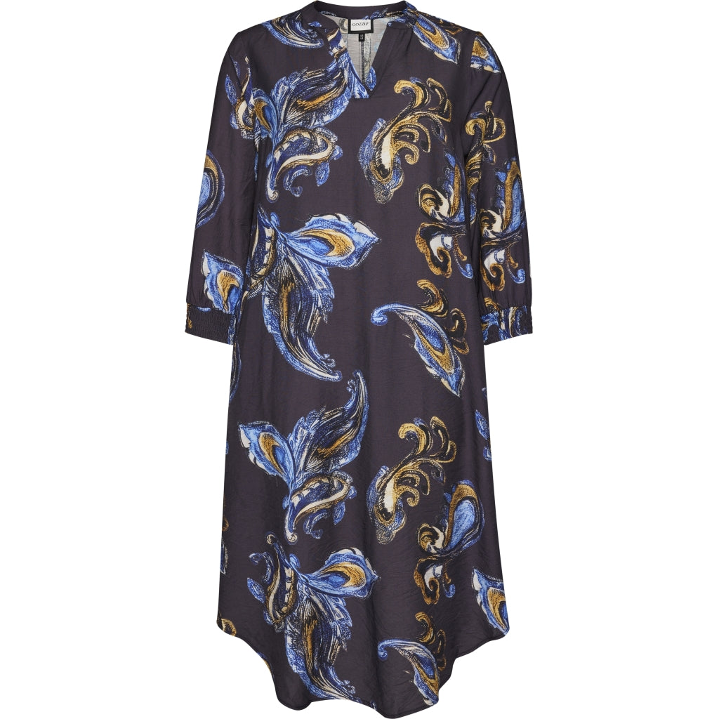 Gozzip Woman GValdis Dress Dress Blue print