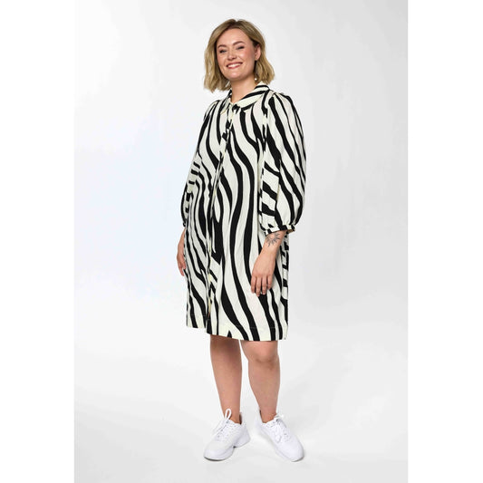 Gozzip Woman GWilma Dress Dress Black/Offwhite