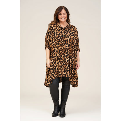 Gozzip Woman Gerda Oversize shirt Tunic Oversize shirt tunic Animal print