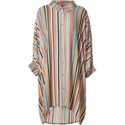 Gozzip Woman Gerda Oversize shirt Tunic Oversize shirt tunic Multi Striped