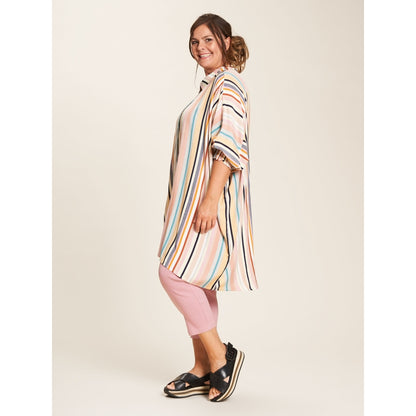 Gozzip Woman Gerda Oversize shirt Tunic Oversize shirt tunic Multi Striped