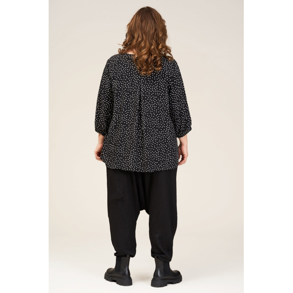 Gozzip Woman Gertrud Blouse Blouse Black Dots