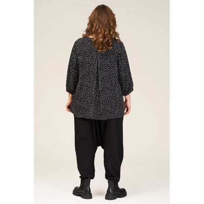 Gozzip Woman Gertrud Blouse Blouse Black Dots