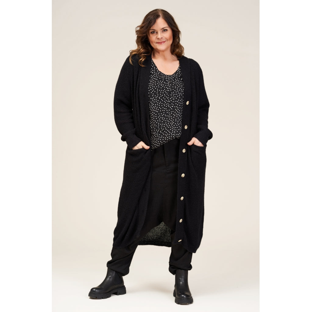 Gozzip Woman Gertrud Blouse Blouse Black Dots