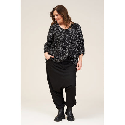 Gozzip Woman Gertrud Blouse Blouse Black Dots