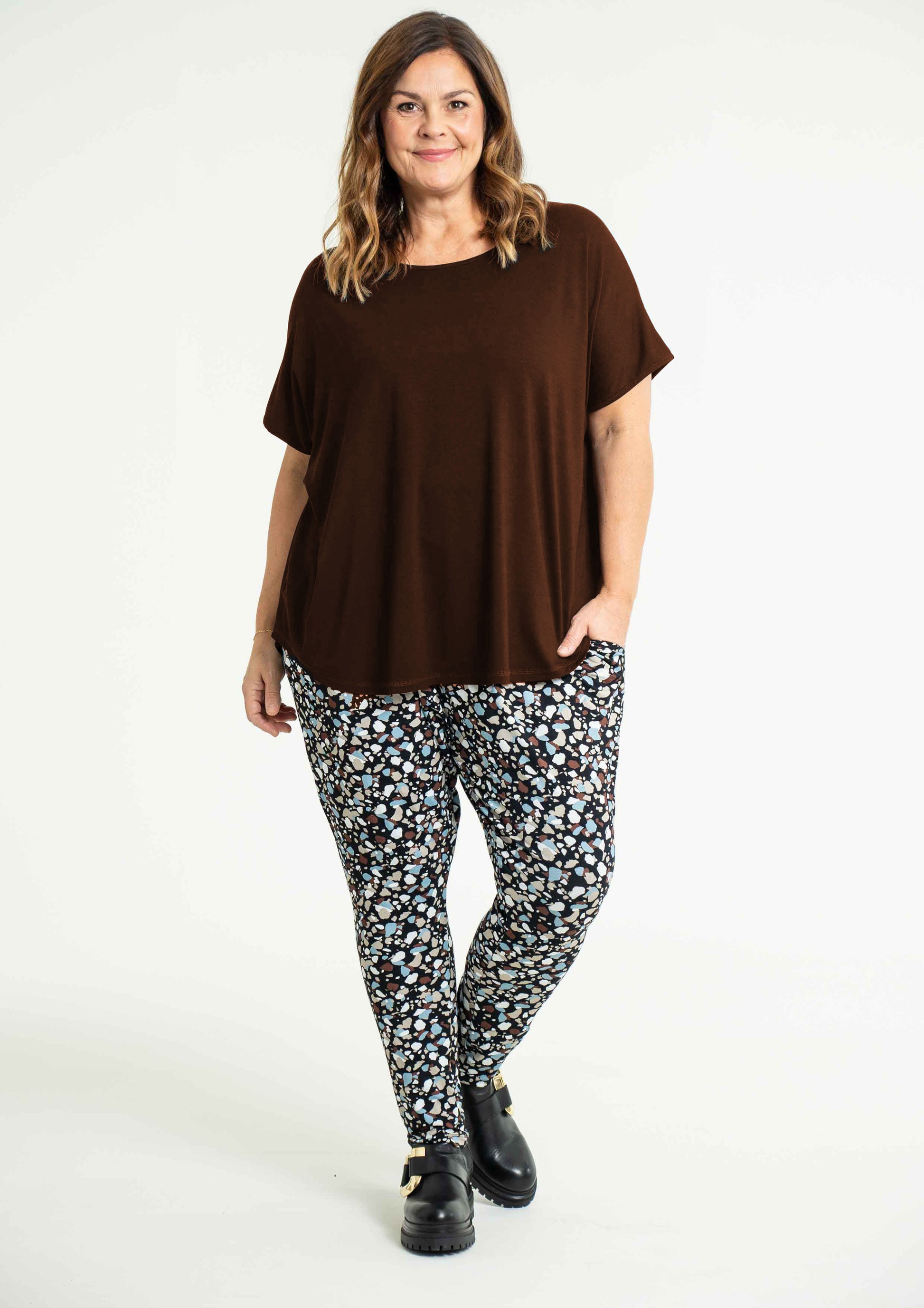 Gozzip Woman Gitte T-shirt T-Shirt 16 Brown