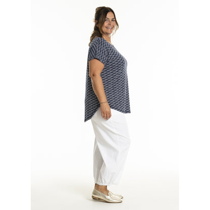 Gozzip Woman Gitte T-shirt with print T-Shirt Navy Print