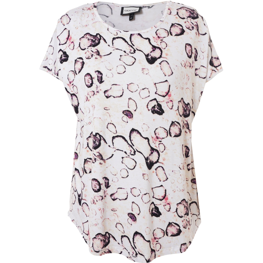 Gozzip Woman Gitte T-shirt with print T-Shirt Off-White Print