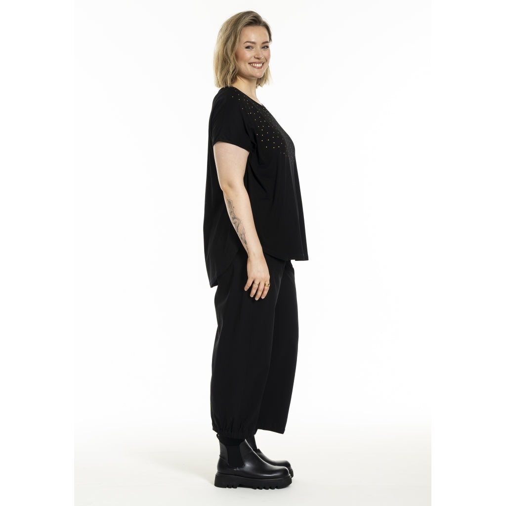 Gozzip Woman Gitte T-shirt with print T-Shirt Black