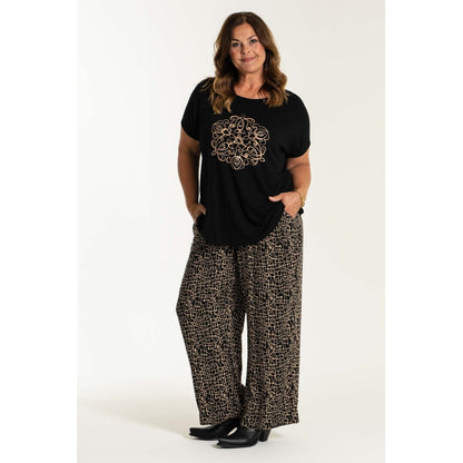 Gozzip Woman Gitte T-shirt with print - MORE COLOURS T-Shirt Black
