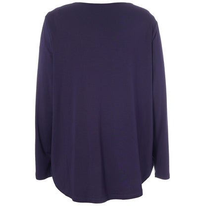 Gozzip Woman Gitte t-shirt with long sleeves T-Shirt 100 Navy