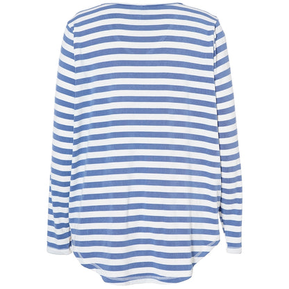 Gozzip Woman Gitte t-shirt with long sleeves with stripe T-Shirt Lake Stripe