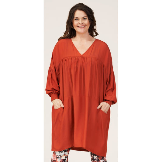 Gozzip Woman Hannah Oversize Tunic Oversize Tunic Paprika