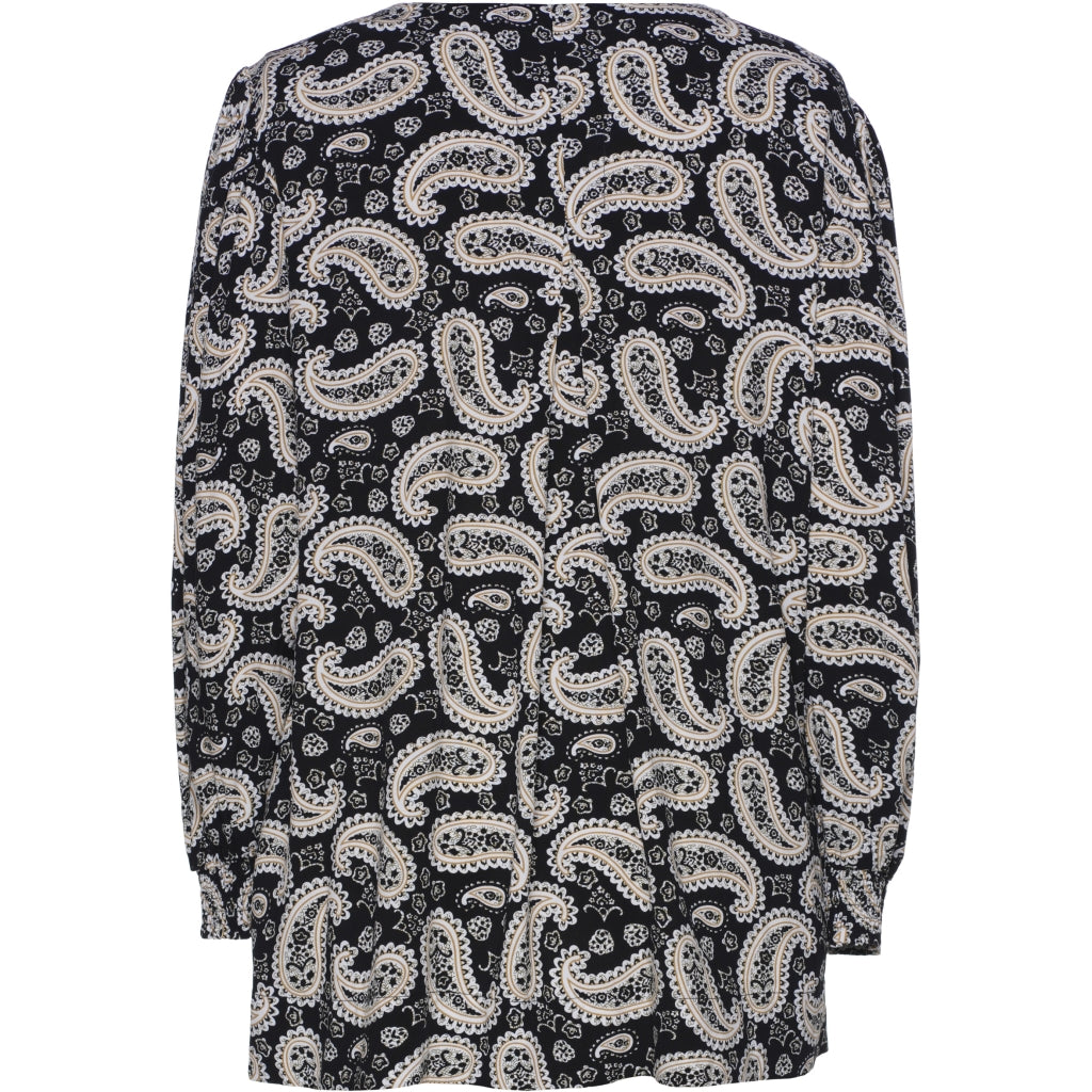 Gozzip Woman Ingelise Shirt Blouse Shirt Blouse Black printed