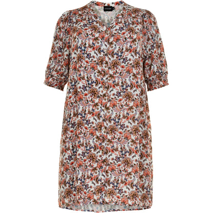 Gozzip Woman Jenny Shirt Tunic Shirt Tunic Dusty peach print