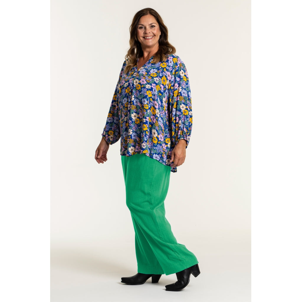 Gozzip Woman Lissi Loose Pants - FLERE FARVER Loose Pant Absinthe Green