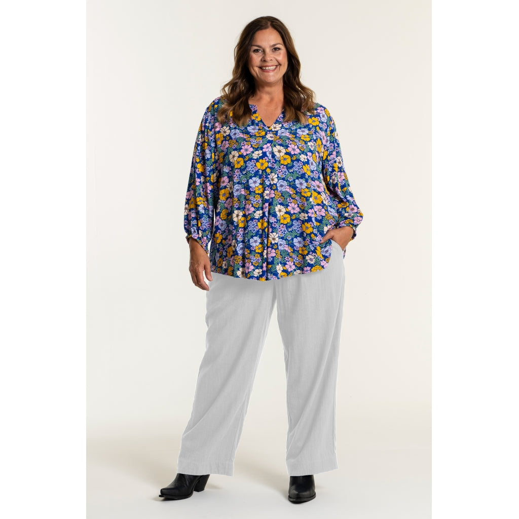 Gozzip Woman Lissi Loose Pants - FLERE FARVER Loose Pant White