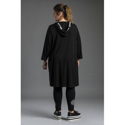 Gozzip Woman Marion Tunic Tunic Black with mix with stripe