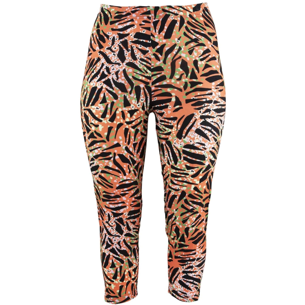 Gozzip Woman Merete 7/8 Leggings 7/8 leggings Coral Muliti Print