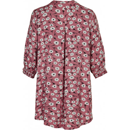 Gozzip Woman Meta Tunic Tunic Dusty Rose printed