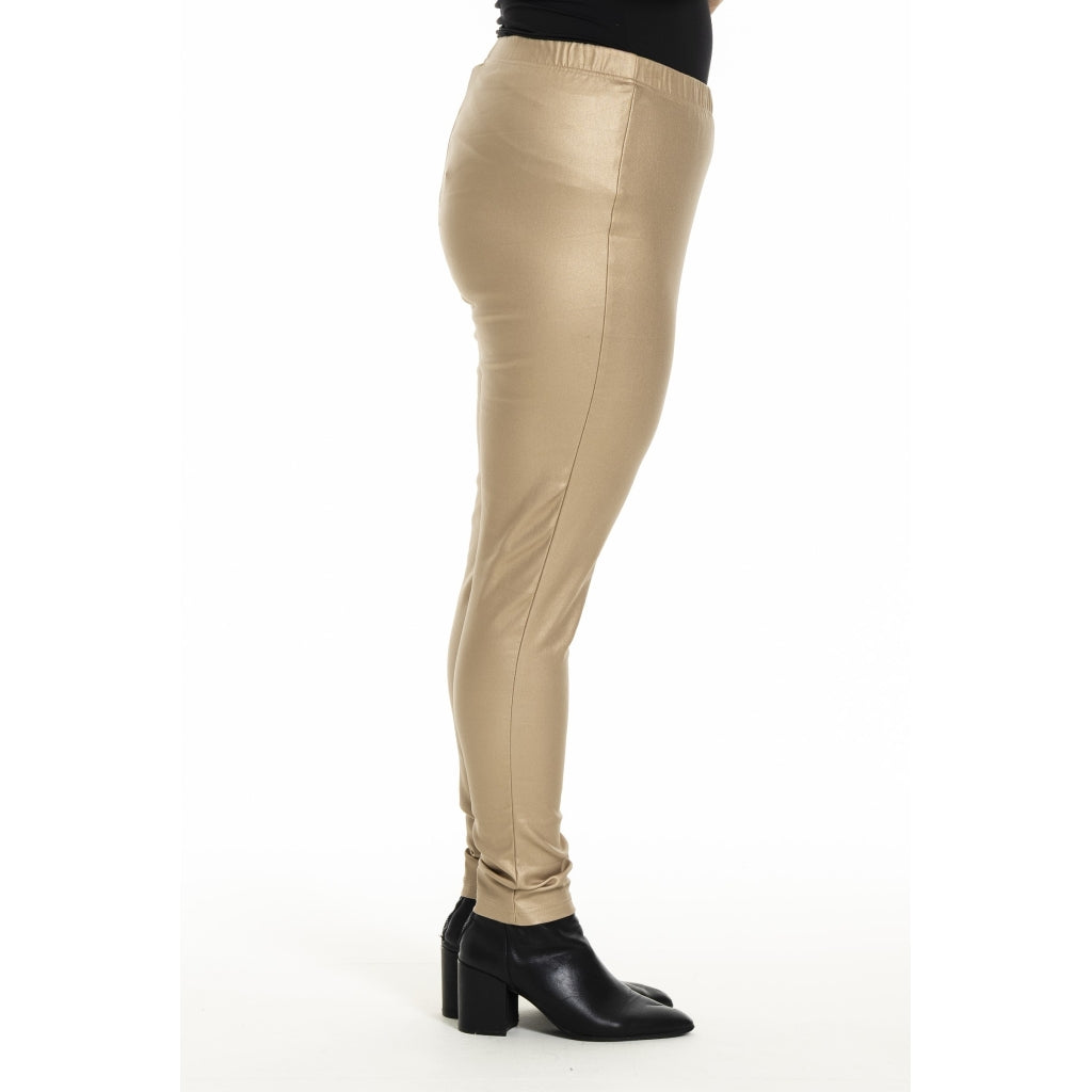 Gozzip Woman Monika Coated Leggings Leggings Mat gold