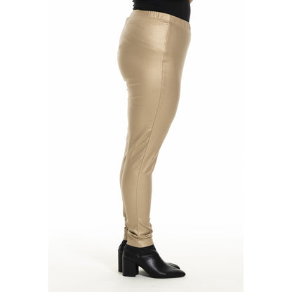 Gozzip Woman Monika Coated Leggings Leggings Mat gold
